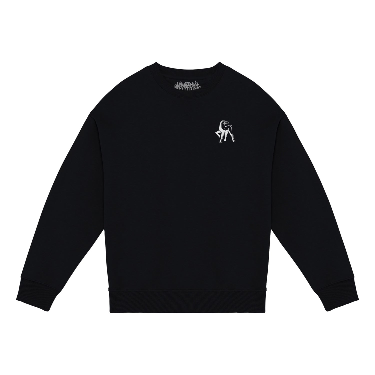 Sweatshirt de la Morozerie avec le logo de la marque blanc sur la poitrine