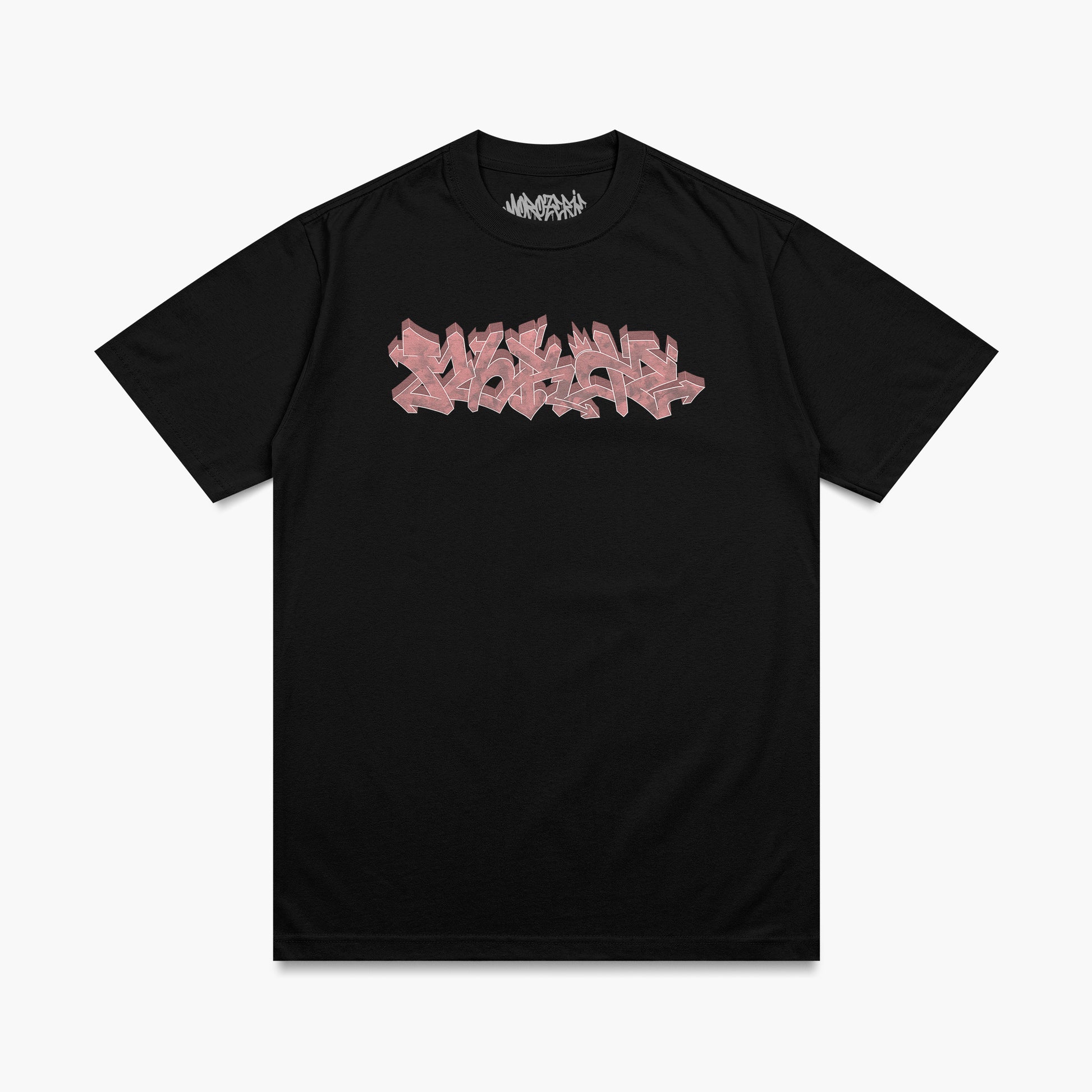 T-shirt de la morozerie avec un lettrage de style graffiti rose