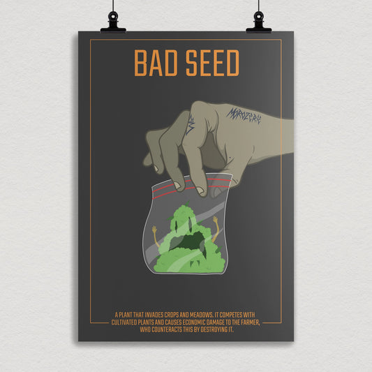 Affiche botanique "bad seed"