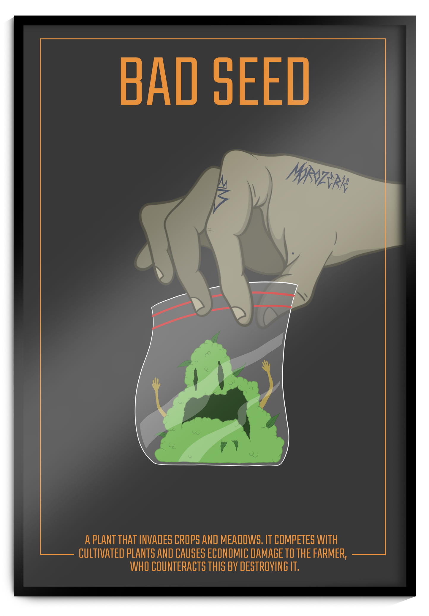 Affiche botanique "bad seed"