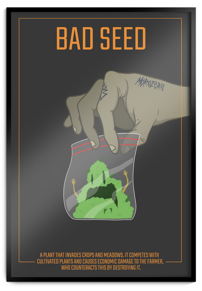Affiche botanique "bad seed"