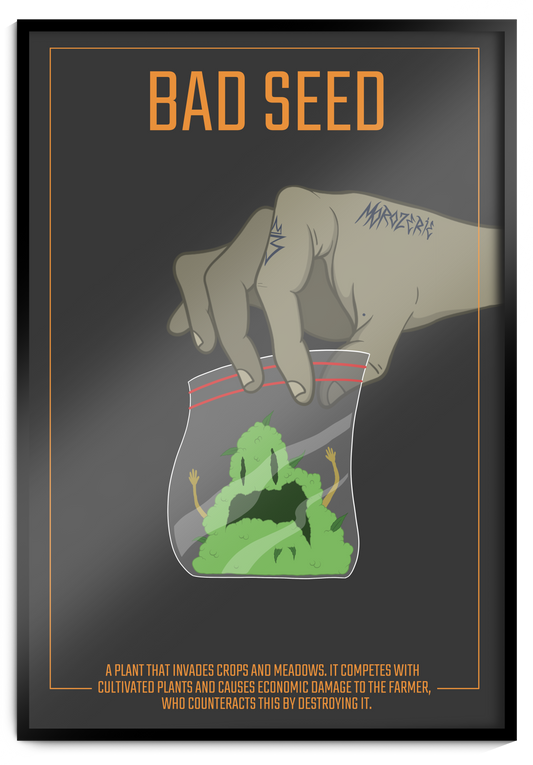Affiche botanique "bad seed"